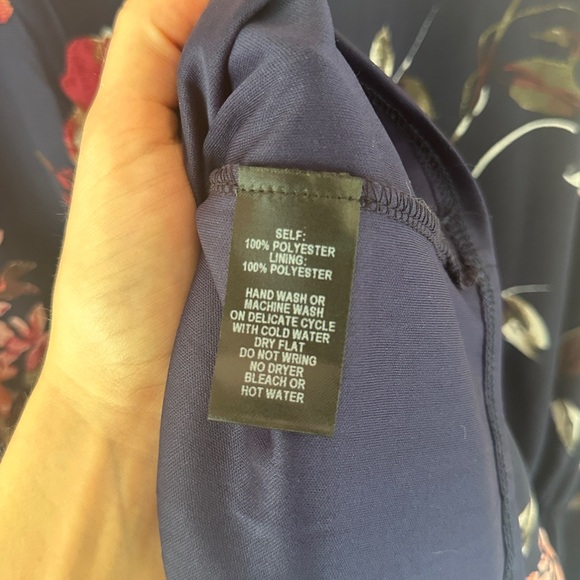 Lulus Pretty Pretender Navy Floral Print Dress - Picture 6 of 6